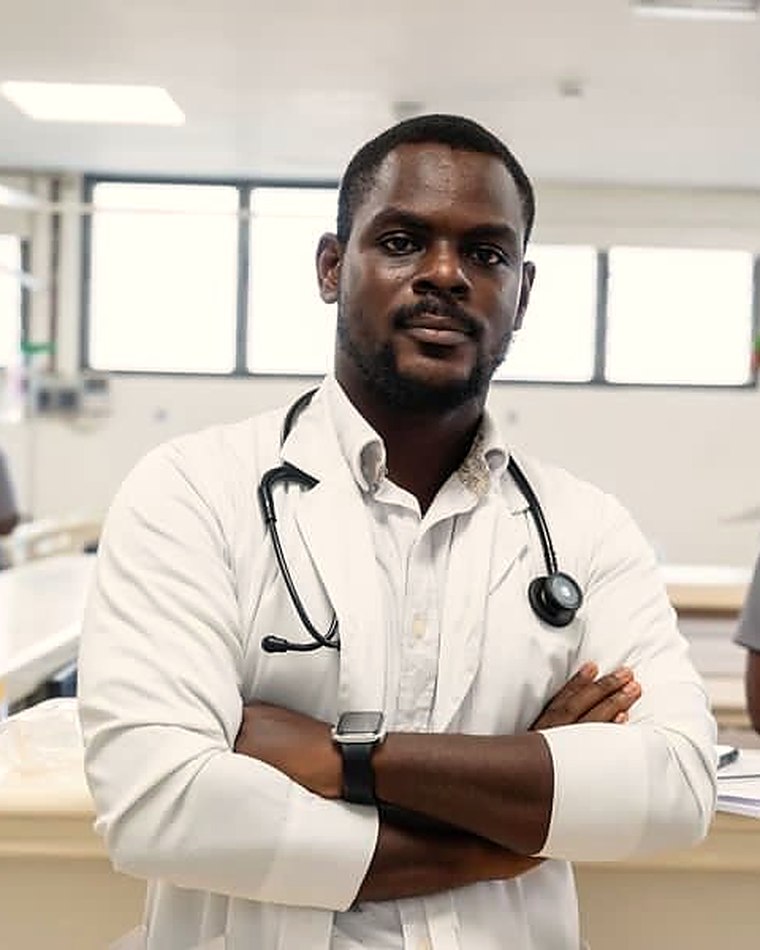 Dr Ernest K. Ainooson, program lead, at Cape Coast Teaching Hospital